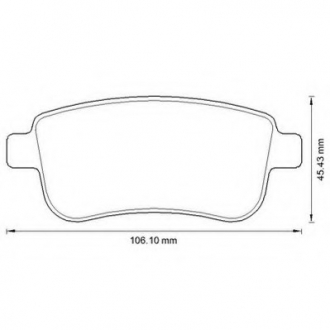 Комплект тормозных колодок, дисковый тормоз Jurid 573286JC
