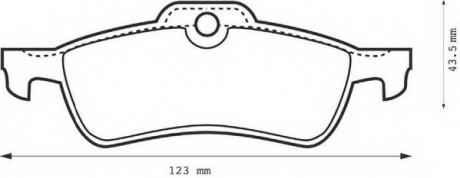 Комплект тормозных колодок, дисковый тормоз Jurid 573056JC (фото 1)