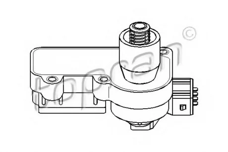 Позиціонер холостого ходу (4 pin,) AUDI 100 C3, 100 C4, 80 B3, 80 B4 CITROEN AX, ZX PEUGEOT 106 I, 205 II, 306 SEAT IBIZA II, TOLEDO I VW GOLF II, GOLF III, JETTA II 1.0-2.0 03.85-02.02 TOPRAN / HANS PRIES 108847