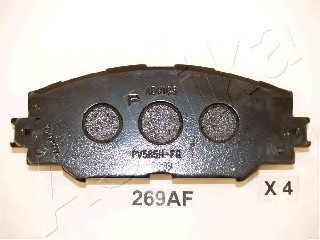 Комплект тормозных колодок, дисковый тормоз ASHIKA 5002269