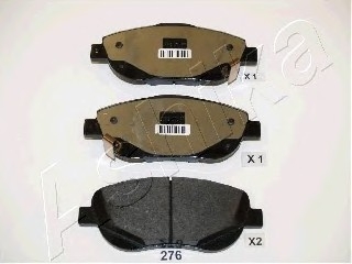 Комплект тормозных колодок, дисковый тормоз ASHIKA 5002276 (фото 1)