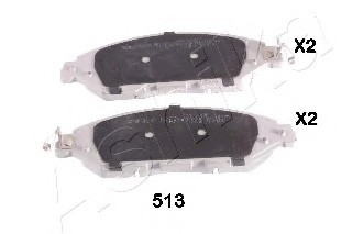 Комплект тормозных колодок, дисковый тормоз ASHIKA 5005513 (фото 1)