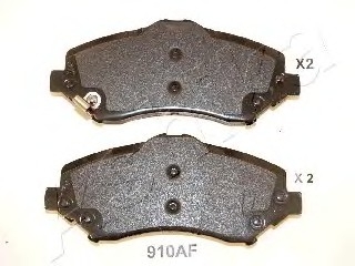 Комплект тормозных колодок, дисковый тормоз ASHIKA 5009910 (фото 1)