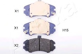 Комплект тормозных колодок, дисковый тормоз ASHIKA 500HH15 (фото 1)