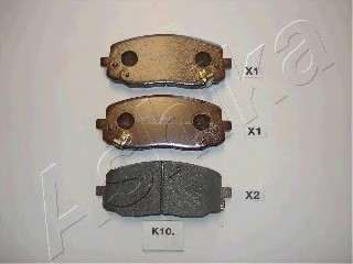 Комплект тормозных колодок, дисковый тормоз ASHIKA 500K010 (фото 1)