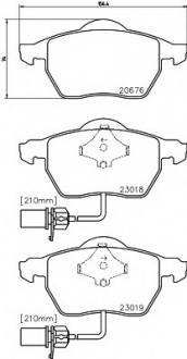 Комплект тормозных колодок, дисковый тормоз MINTEX MDB2231 (фото 1)