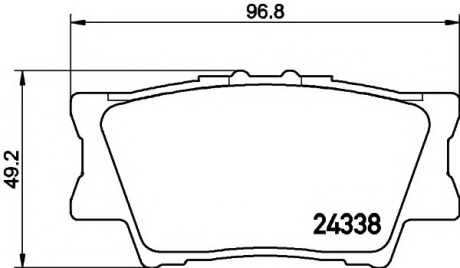 Комплект тормозных колодок, дисковый тормоз MINTEX MDB2787 (фото 1)