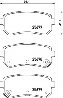 Комплект тормозных колодок, дисковый тормоз TEXTAR 2567701