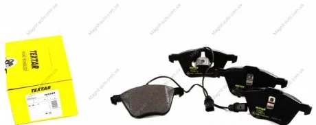 Комплект гальмівних колодок переднього., FORD GALAXY I, GALAXY MK I SEAT ALHAMBRA VW CALIFORNIA T4 CAMPER, SHARAN, TRANSPORTER T4 1.8-2.8 07.90-03.10 TEXTAR 2326903