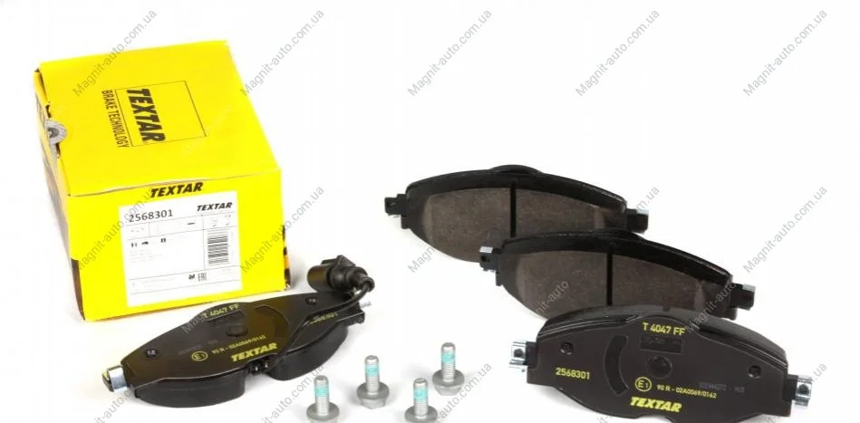 Тормозные колодки AUDI/SKODA/VW A3/Octavia/Golf "F "12>> TEXTAR 2568301 (фото 1)