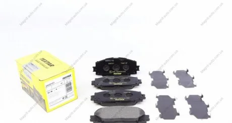 Комплект тормозных колодок, дисковый тормоз TEXTAR 2445101