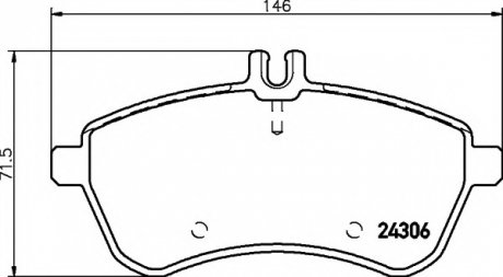 Комплект тормозных колодок, дисковый тормоз TEXTAR 2430602 (фото 1)