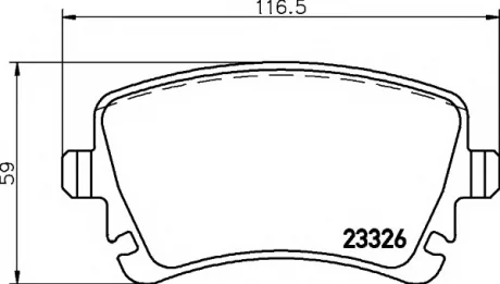 Тормозные колодки VW Phaeton "R "02-16 TEXTAR 2332603