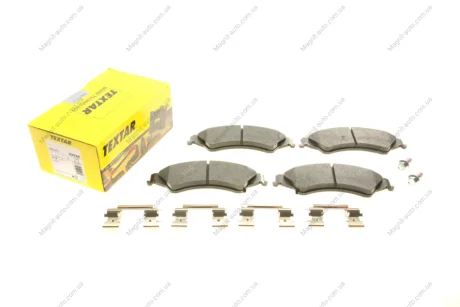 Комплект тормозных колодок переднего., FORD RANGER, RANGER IV FORD USA RANGER MAZDA BT-50 II VW AMAROK 2.0D-3.2D 04.11- TEXTAR 2563201