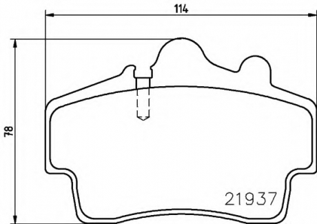 Комплект тормозных колодок, дисковый тормоз TEXTAR 2193702 (фото 1)