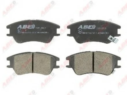 Комплект гальмівних колодок переднього., HYUNDAI ATOS 1.0/1.1 02.98-12.10 ABE C10520ABE