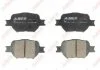 Комплект гальмівних колодок переднього., TOYOTA ALLION I, ALTEZZA, ALTEZZA GITA, BB I, BREVIS, CALDINA, CAMRY, CELICA, CHASER, COROLLA, COROLLA VERSO, CRESTA V, CROWN, IST, MARK II 1.3-3.0 10.92- ABE C12092ABE (фото 1)