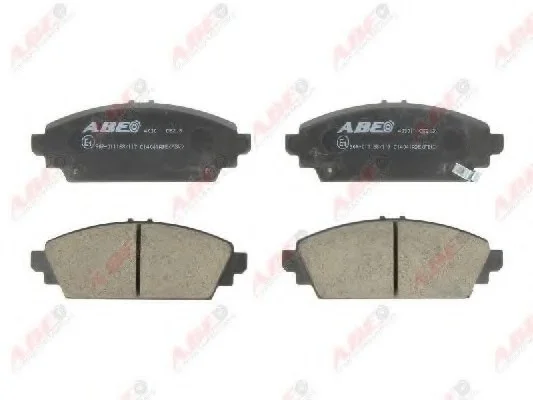 Комплект тормозных колодок переднего., HONDA ACCORD VI, CIVIC VII, CR-V II, S2000 1.6-2.4 03.97- ABE C14041ABE (фото 1)