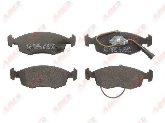 Комплект тормозных колодок переднего., FIAT DOBLO, GRANDE PUNTO, LINEA, PALIO, SIENA 1.2-1.9D 04.96- ABE C1F005ABE (фото 1)