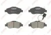 Комплект тормозных колодок переднего., FIAT PALIO, PANDA 1.1-1.4CNG 06.03- ABE C1F048ABE (фото 1)
