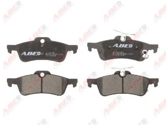 Комплект гальмівних колодок задній., DAIHATSU CHARADE VIII HONDA CIVIC IX TOYOTA YARIS, YARIS / VIOS 1.0-2.2D 01.05- ABE C22038ABE (фото 1)