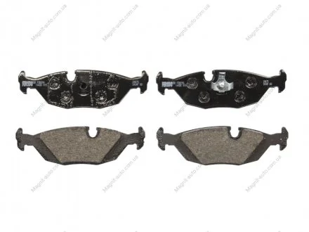 Комплект гальмівних колодок задній.), BMW 3 (E30), 5 (E28), 6 (E24), 7 (E23), Z3 (E36) 1.6-3.5 04.76-06.00 FERODO FDB296