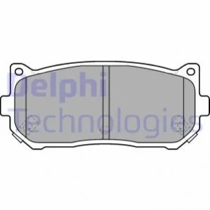 Комплект тормозных колодок, дисковый тормоз Delphi LP1528