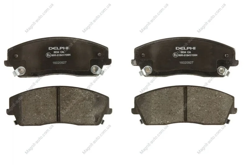 Комплект тормозных колодок переднего., CHRYSLER 300C DODGE CHALLENGER, CHARGER, MAGNUM LANCIA THEMA 2.7-6.4 09.04- Delphi LP2034 (фото 1)