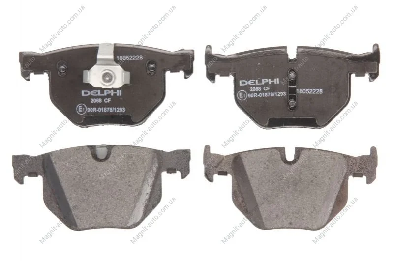 Комплект тормозных колодок задн., BMW 3 (E90), 3 (E92), 3 (E93), X5 (E70), X5 (F15, F85), X6 (E71, E72), X6 (F16, F86) 2.0-4.8 03.06-07.19 Delphi LP2068 (фото 1)