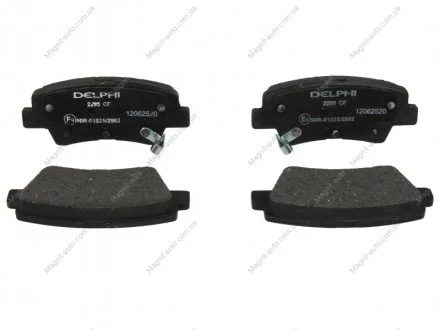 Комплект тормозных колодок, дисковый тормоз Delphi LP2295