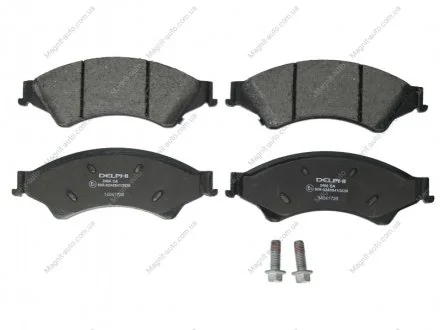 Комплект передних тормозных колодок (с шумопоглощающей пластиной.), FORD RANGER FORD USA RANGER MAZDA BT-50 II 2.0D-3.2D 04.11- Delphi LP2484