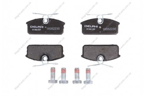 Комплект тормозных колодок, дисковый тормоз Delphi LP3150