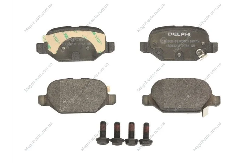 Комплект тормозных колодок, дисковый тормоз DELPHI Delphi LP2761 (фото 1)