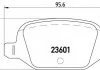 Комплект тормозных колодок, дисковый тормоз BREMBO P23064 (фото 1)