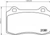 Комплект тормозных колодок, дисковый тормоз BREMBO P36020 (фото 1)