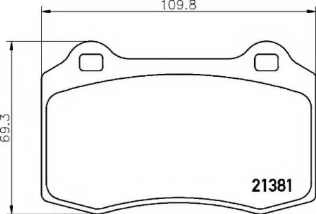 Комплект тормозных колодок, дисковый тормоз BREMBO P36020