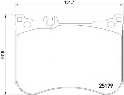 Комплект тормозных колодок, дисковый тормоз BREMBO P50095