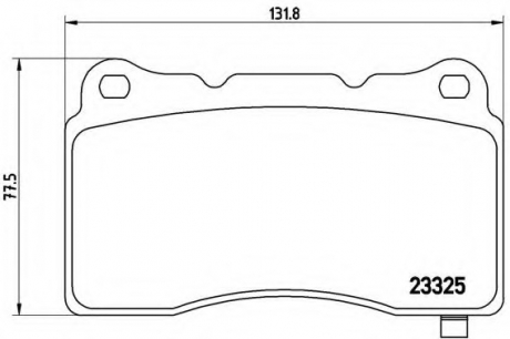 Комплект тормозных колодок, дисковый тормоз BREMBO P59079