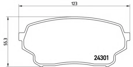 Колодки гальмівні передні BREMBO P79019
