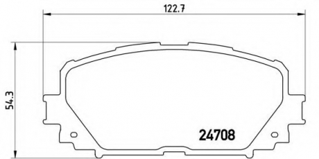 Комплект тормозных колодок, дисковый тормоз BREMBO P83101 (фото 1)