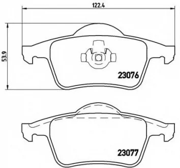 Колодки гальмівні задн BREMBO P86014
