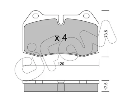 Гальмівні колодки пер. BMW 5(E39)/7(E38) 96-04 (brembo) CIFAM 8226450