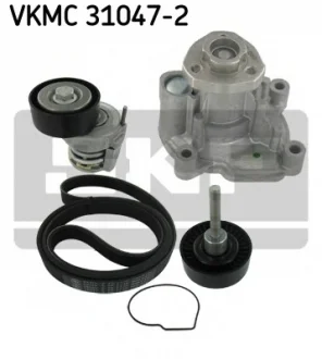 Водяний насос + комплект поліклінових ременів (вироб-во) SKF VKMC310472
