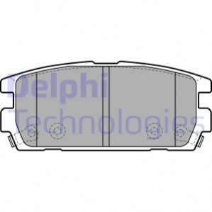 Комплект тормозных колодок, дисковый тормоз Delphi LP1930 (фото 1)
