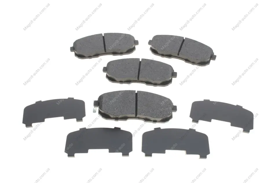 Комплект тормозных колодок переднего., NISSAN 200SX, CUBE, JUKE, MAXIMA VI, PRIMERA, PULSAR, QUEST, SENTRA VII, TEANA I, TIIDA, X-TRAIL I RENAULT LATITUDE SUZUKI SX4 1.2-3.5 09.88- Delphi LP2148 (фото 1)