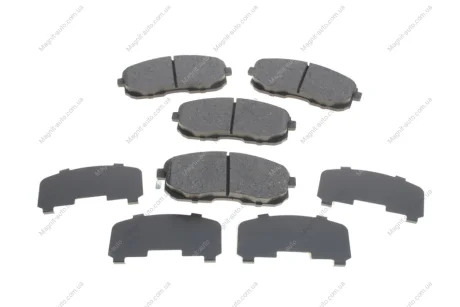 Комплект тормозных колодок переднего., NISSAN 200SX, CUBE, JUKE, MAXIMA VI, PRIMERA, PULSAR, QUEST, SENTRA VII, TEANA I, TIIDA, X-TRAIL I RENAULT LATITUDE SUZUKI SX4 1.2-3.5 09.88- Delphi LP2148