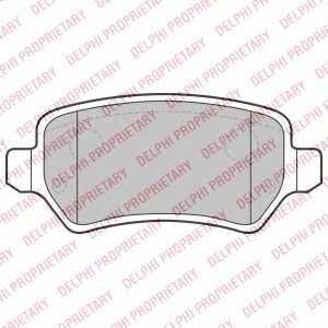 Комплект тормозных колодок, дисковый тормоз Delphi LP2209