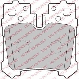 Комплект тормозных колодок, дисковый тормоз Delphi LP2214 (фото 1)