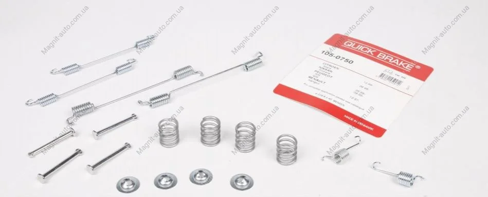 Комплект пружинок колодок стояночного гальма QUICK BRAKE 1050750 (фото 1)