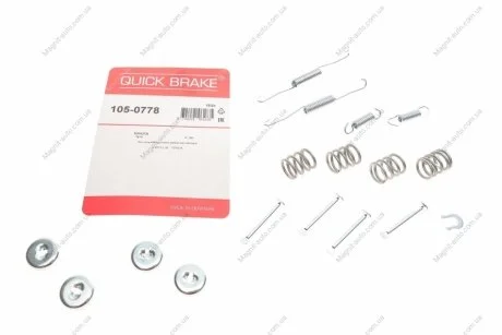 Монтажный комплект барабанных колодок QUICK BRAKE 1050778